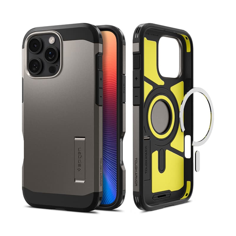 Spigen Tough Armor Mag MagSafe - Case for iPhone 16 Pro Max (Gunmetal)