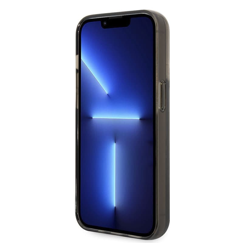 Karl Lagerfeld Liquid Glitter Translucent Elongated Logo Case - Case for iPhone 14 Pro (Black) 4