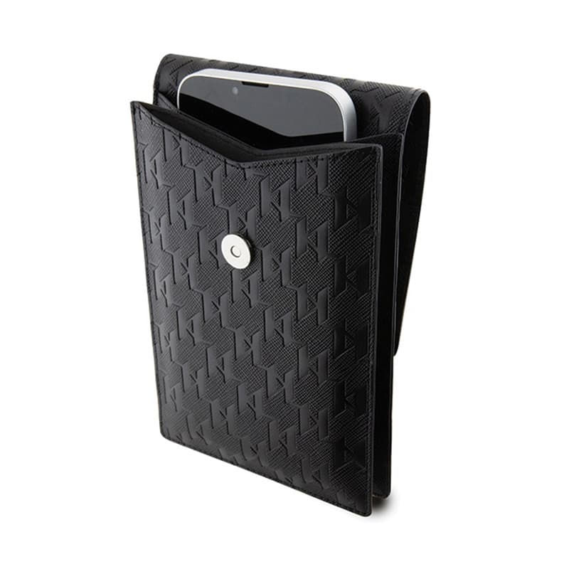 Karl Lagerfeld Saffiano Monogram Choupette - Phone crossbody Bag (black) 4