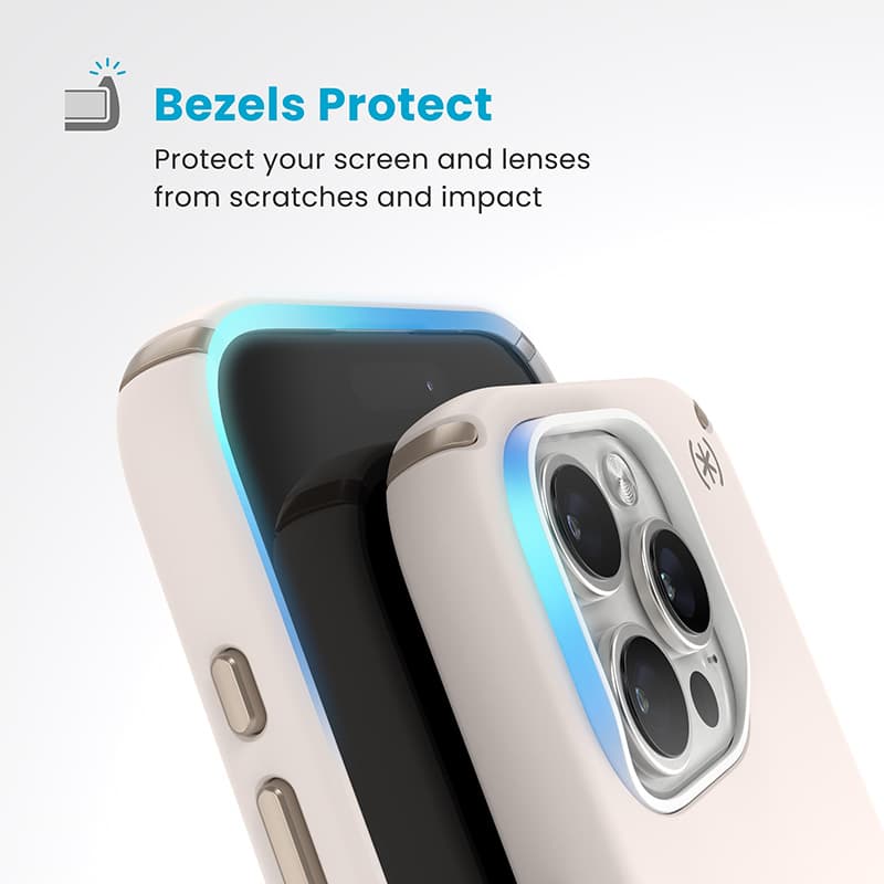 Speck Presidio2 Pro ClickLock & MagSafe - iPhone 16 Pro Case (Bleached Bone / Heirloom Gold / Hazel Brown) 6