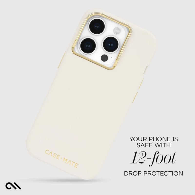 Case-Mate Silicone MagSafe - Case iPhone 15 Pro (Beige) 5