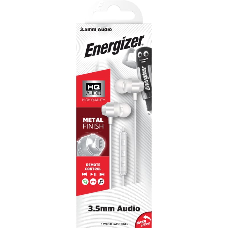 Energizer Classic CIA10 - 3.5 mm jack wired headphones (White) 2