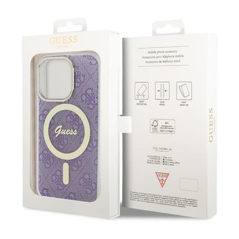 Guess 4G MagSafe - Case for iPhone 14 Pro (Purple) 8