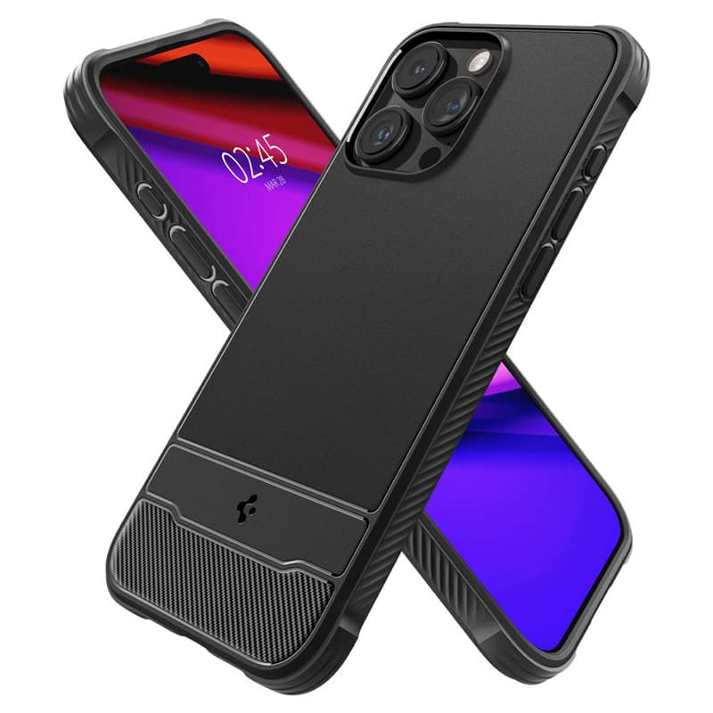 Spigen Rugged Armor Mag MagSafe - Case for iPhone 15 Pro (Matte Black) 8