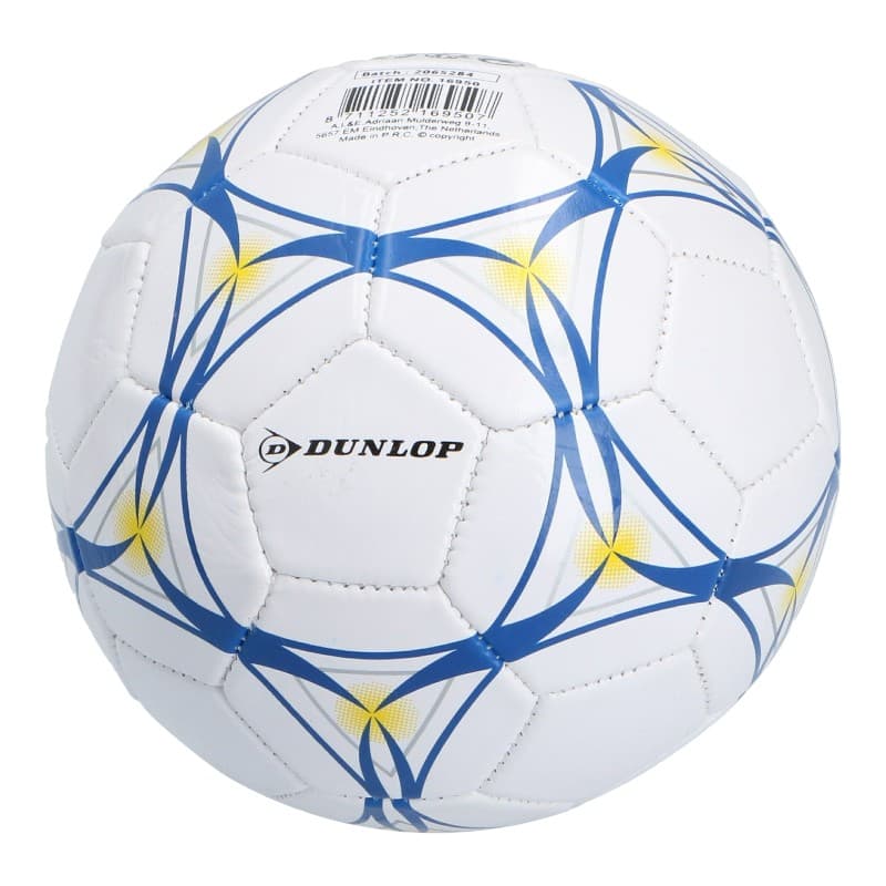 Dunlop - Mini Training Football for Children 32 Panels Size 2 (White/Blue)