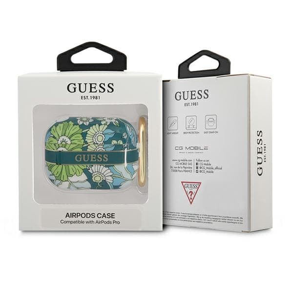 Guess Flower – Case for Airpods Pro (Green) 3