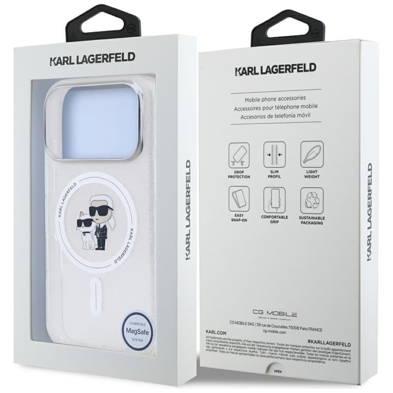 Karl Lagerfeld IML Karl Choupette Glitter MagSafe - Case for iPhone 17 Pro (transparent) 8