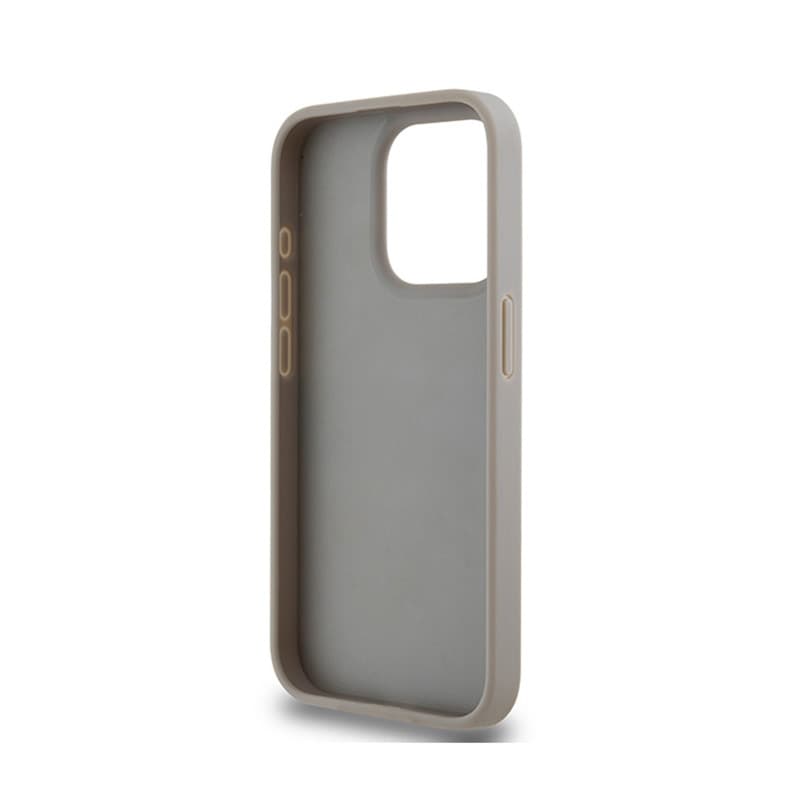 DKNY Leather Mono Stripe & Metal Logo - iPhone 15 Pro Case (beige) 7