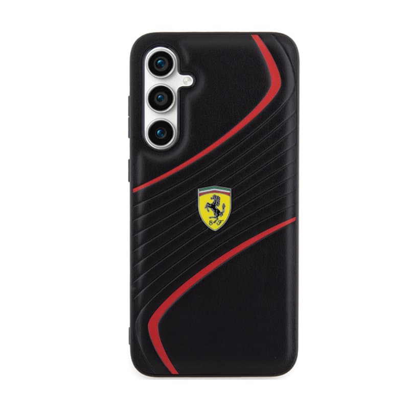 Ferrari Twist Metal Logo - Samsung Galaxy S23 FE Case (black) 3