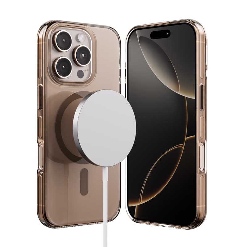 Crong Clear MAG Pro - iPhone 16 Pro MagSafe Case (Desert) 1