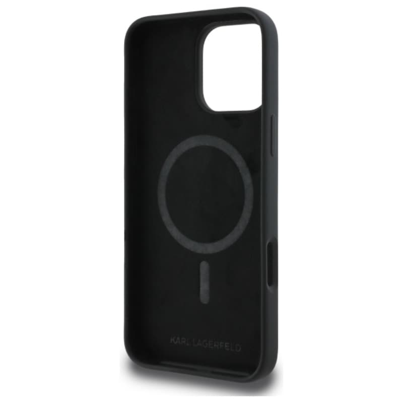 Karl Lagerfeld Silicone Choupette Head Print MagSafe - Case iPhone 16 Pro (black) 7