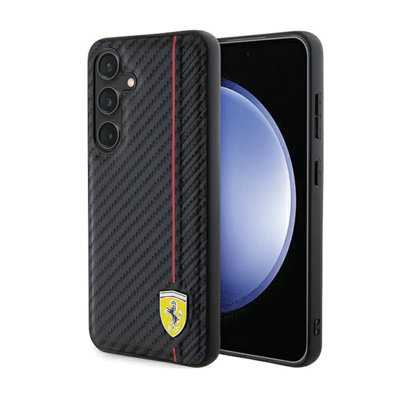 Ferrari Carbon Printed Line - Case for Samsung Galaxy S24 (black) 1