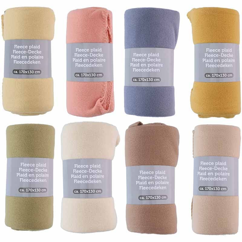 Fleece blanket 170x130 (Beige) 2