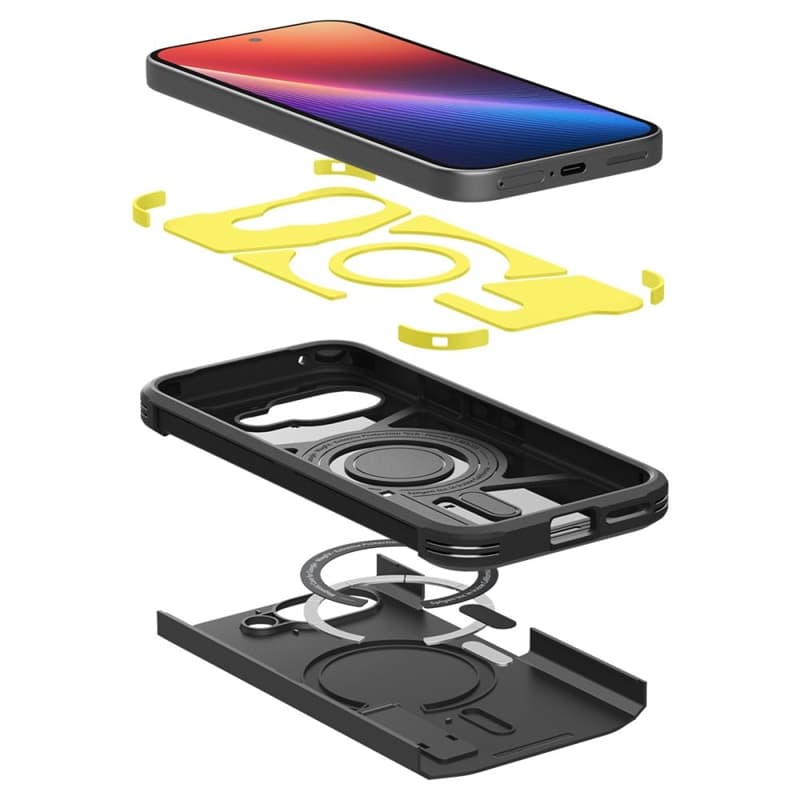 Spigen Tough Armor Mag MagSafe - Case for Google Pixel 9a (Black) 8