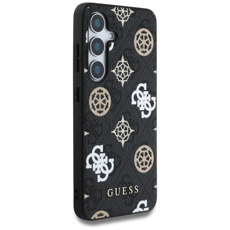 Guess 4G Printed Colored Peony Pattern MagSafe - Case for Samsung Galaxy S25 (black) 4