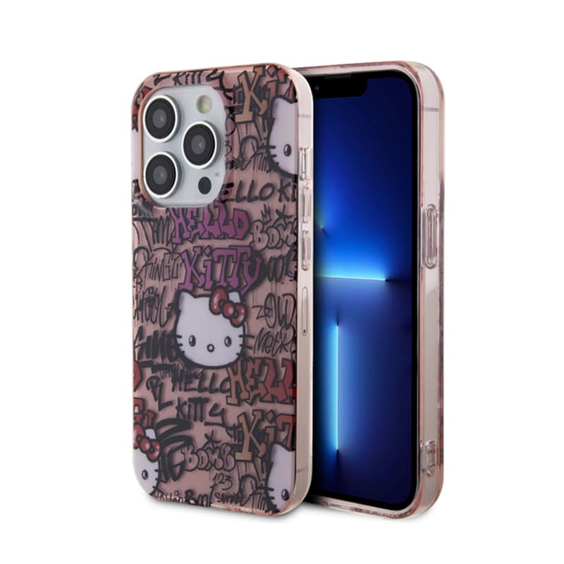 Hello Kitty IML Tags Graffiti - iPhone 14 Pro Max case (pink) 1