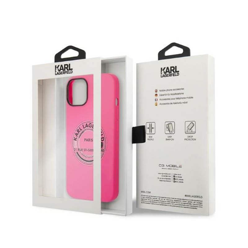 Karl Lagerfeld Silicone RSG - Case for iPhone 14 Plus (Pink) 8