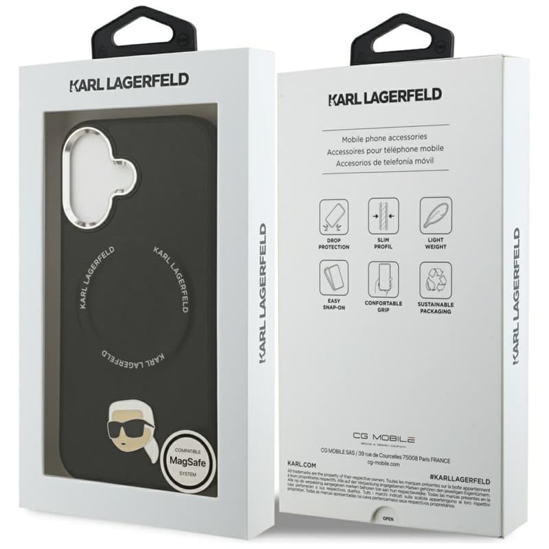 Karl Lagerfeld Karl Pin MagSafe - Case for iPhone 17 (black) 8