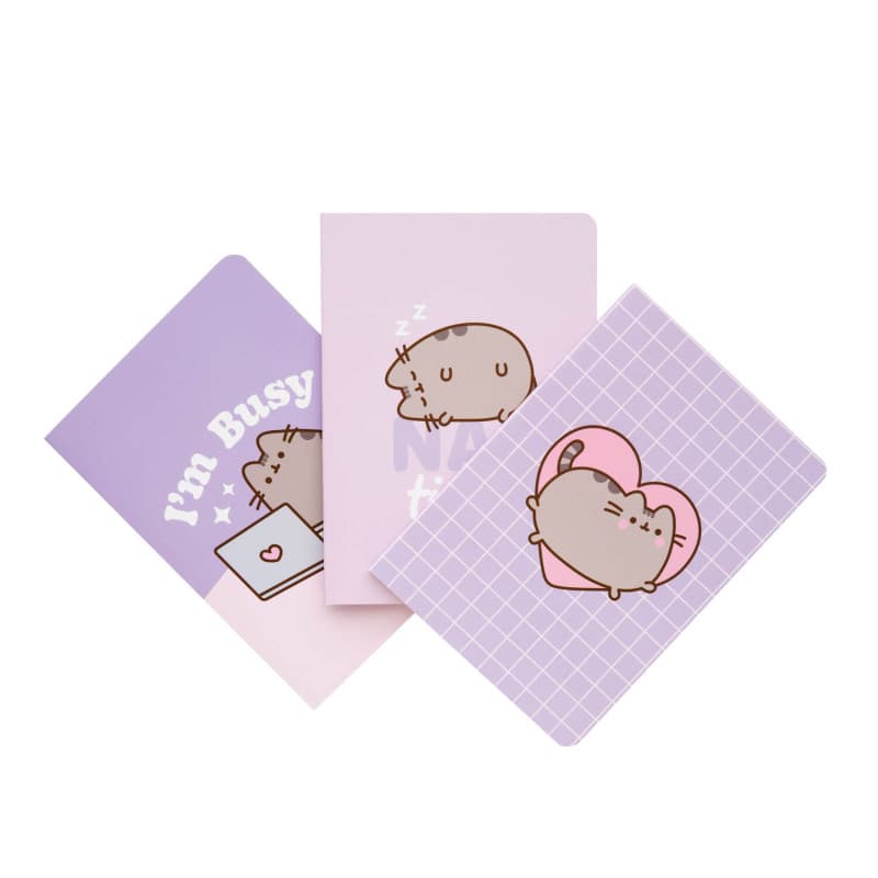 Pusheen - Set of A6 notebooks from the Moments collection, 3 pcs. 1