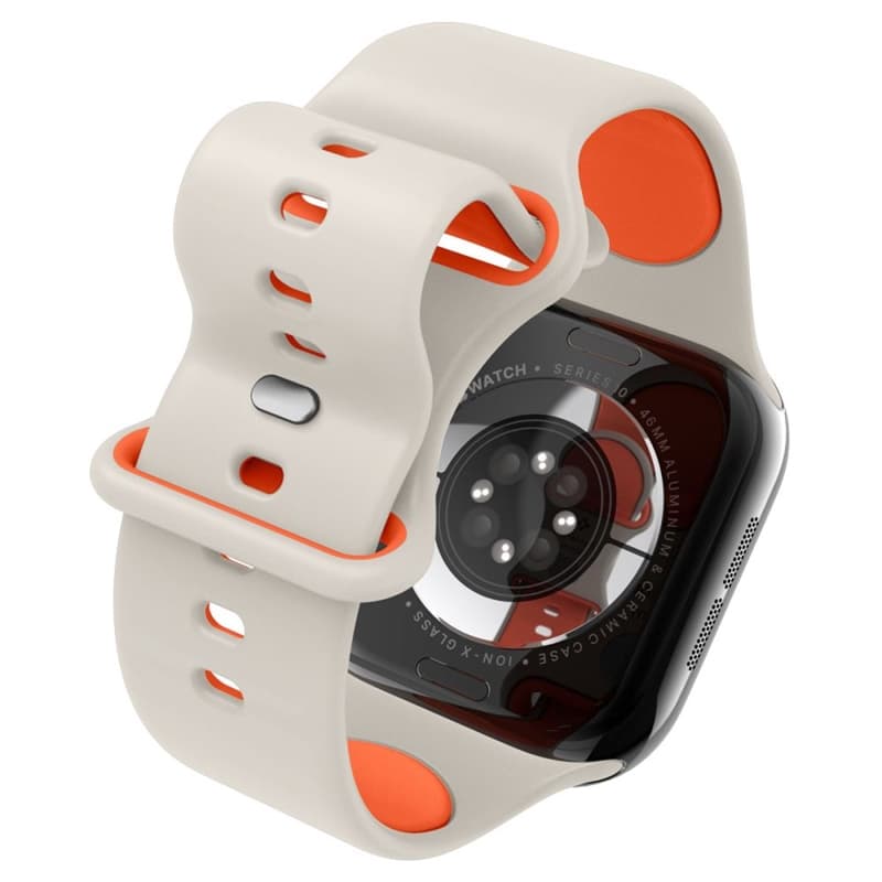Spigen Nano Pop - Strap for Apple Watch 44/45/46/49 mm (Orange Beige) 7