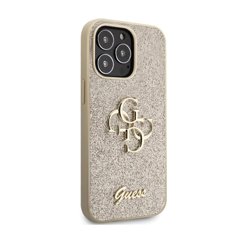 Guess Glitter Script Big 4G - iPhone 13 Pro Max Case (Gold) 4
