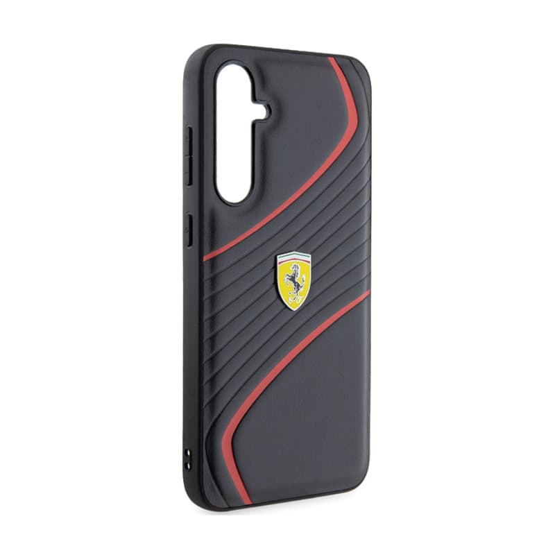 Ferrari Twist Metal Logo - Samsung Galaxy S23 FE Case (black) 4