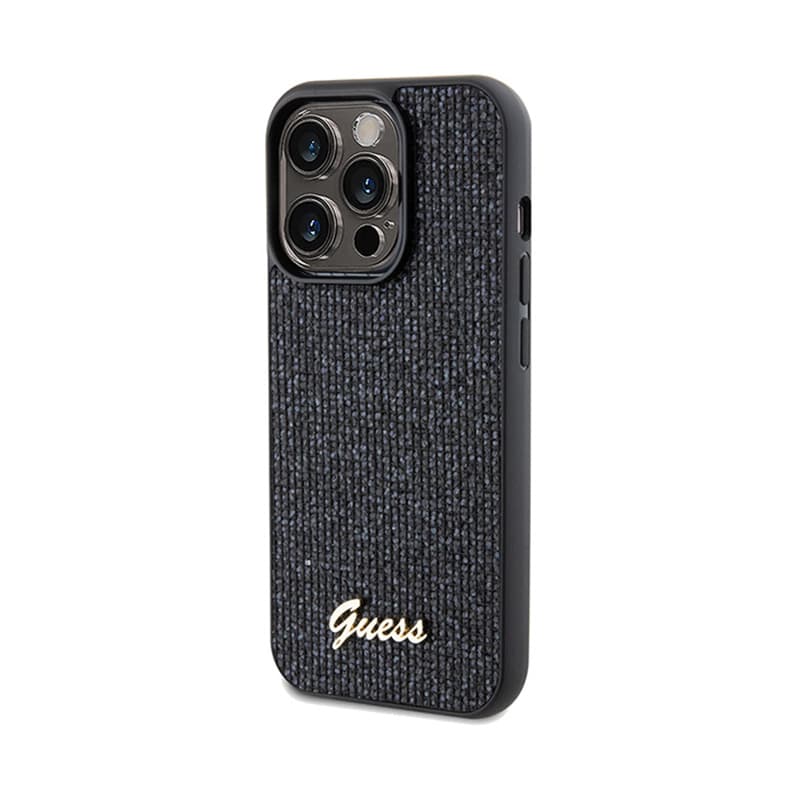 Guess Disco Metal Script - iPhone 14 Pro Case (Black) 2