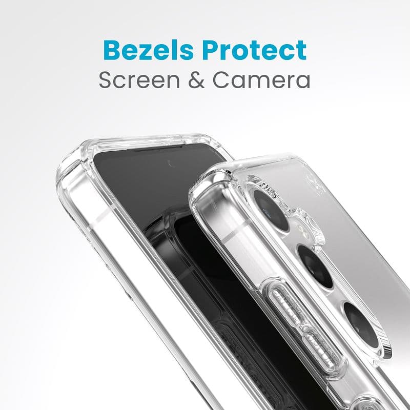 Speck Presidio Perfect-Clear - Samsung Galaxy S24 Case (Clear/Clear) 5