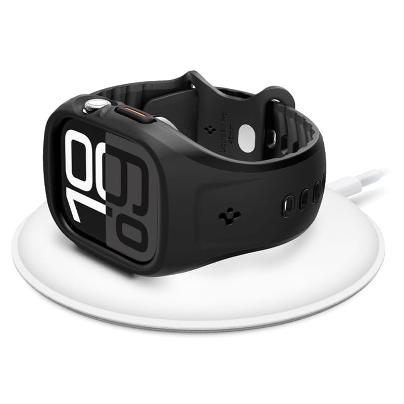 Spigen Liquid Air Pro - Strap with Case for Apple Watch 10 46 mm (Matte Black) 7