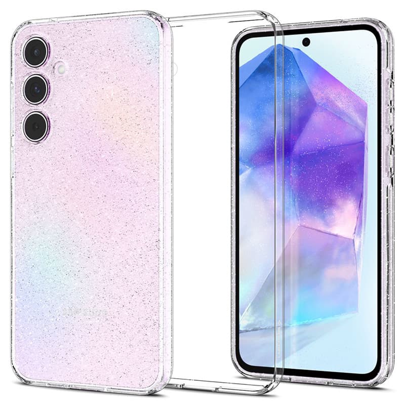 Spigen Liquid Crystal Glitter - Case for Samsung Galaxy A55 5G (Transparent) 3