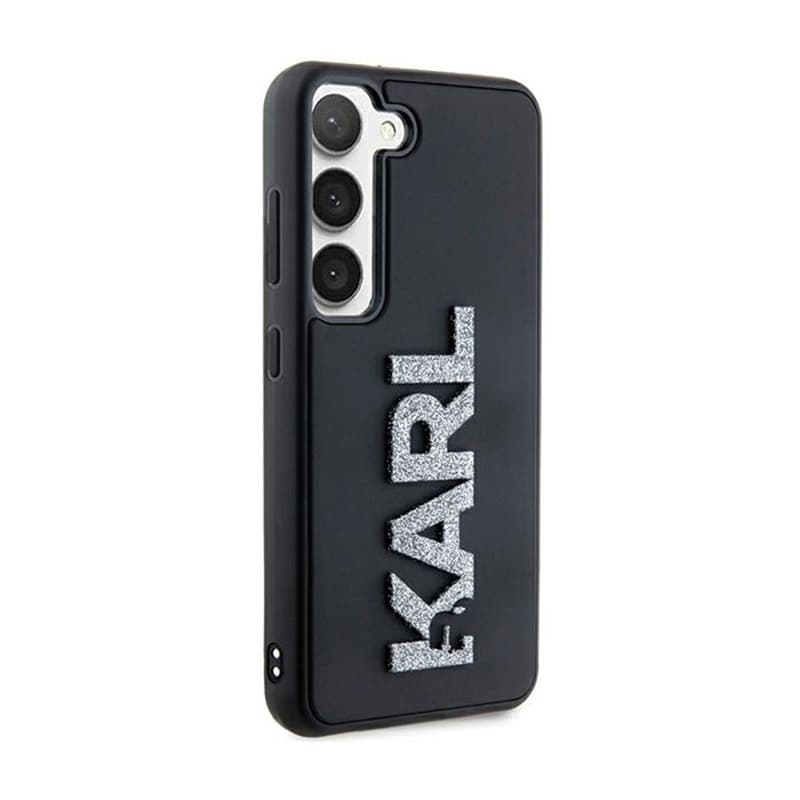 Karl Lagerfeld 3D Rubber Glitter Logo - Samsung Galaxy S23 Case (black) 4