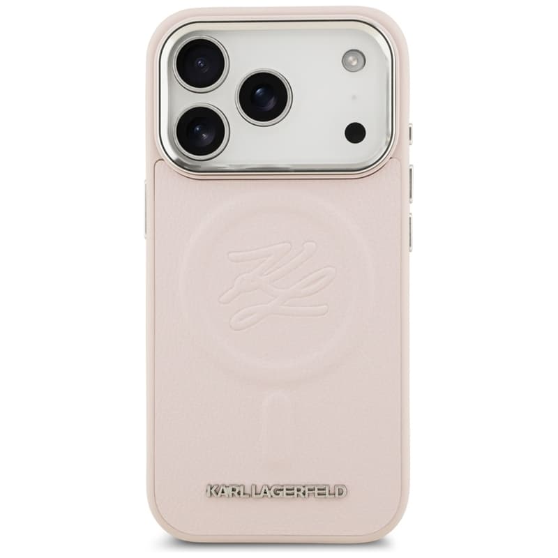 Karl Lagerfeld Initial & Metal Logo MagSafe - Case for iPhone 17 Pro (pink) 3