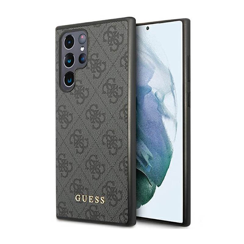 Guess 4G Metal Logo - Case for Samsung Galaxy S23 Ultra (Grey) 1