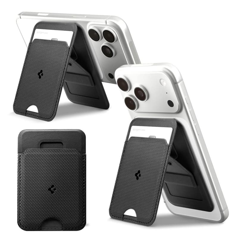 Spigen S314-1 Slim Fold Tripod MagSafe - Magnetic Wallet with Stand Function (Black) 3