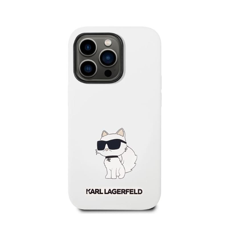 Karl Lagerfeld Silicone NFT Choupette - Case for iPhone 14 Pro (White) 3