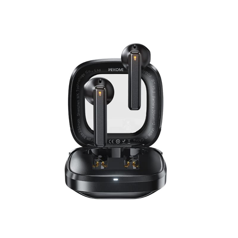 WEKOME VB09 Cyerin Series - Bluetooth V5.3 TWS wireless headphones with charging case (Black) 1