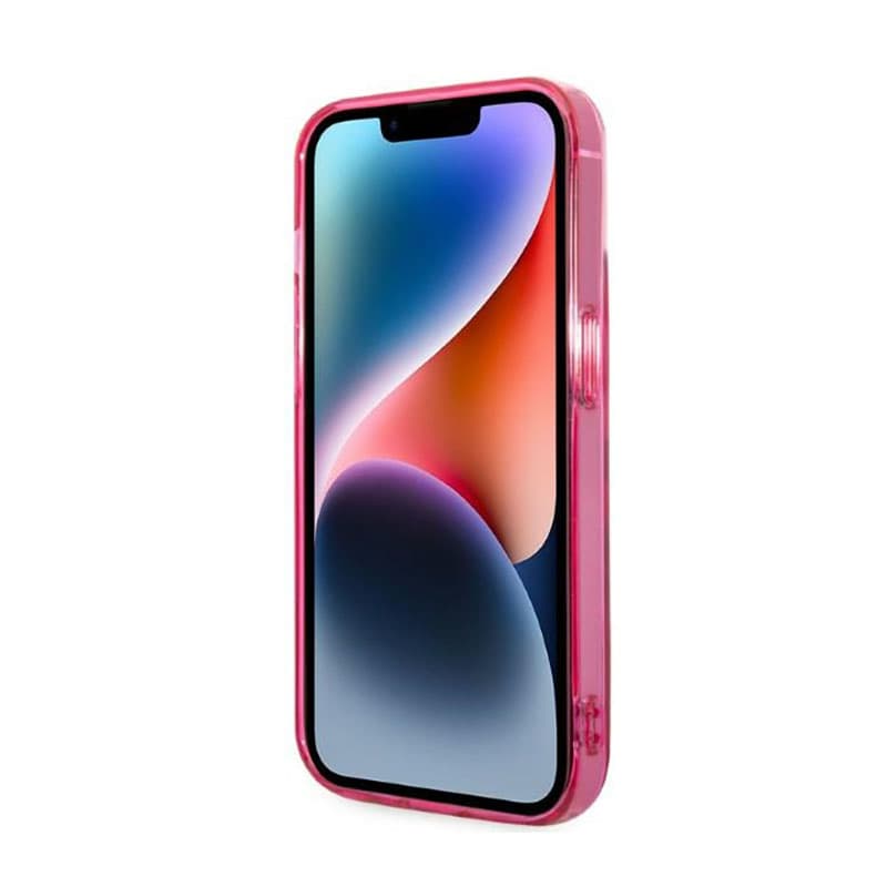 Karl Lagerfeld Gradient Ikonik Karl & Choupette - Case for iPhone 14 Plus (Pink) 5