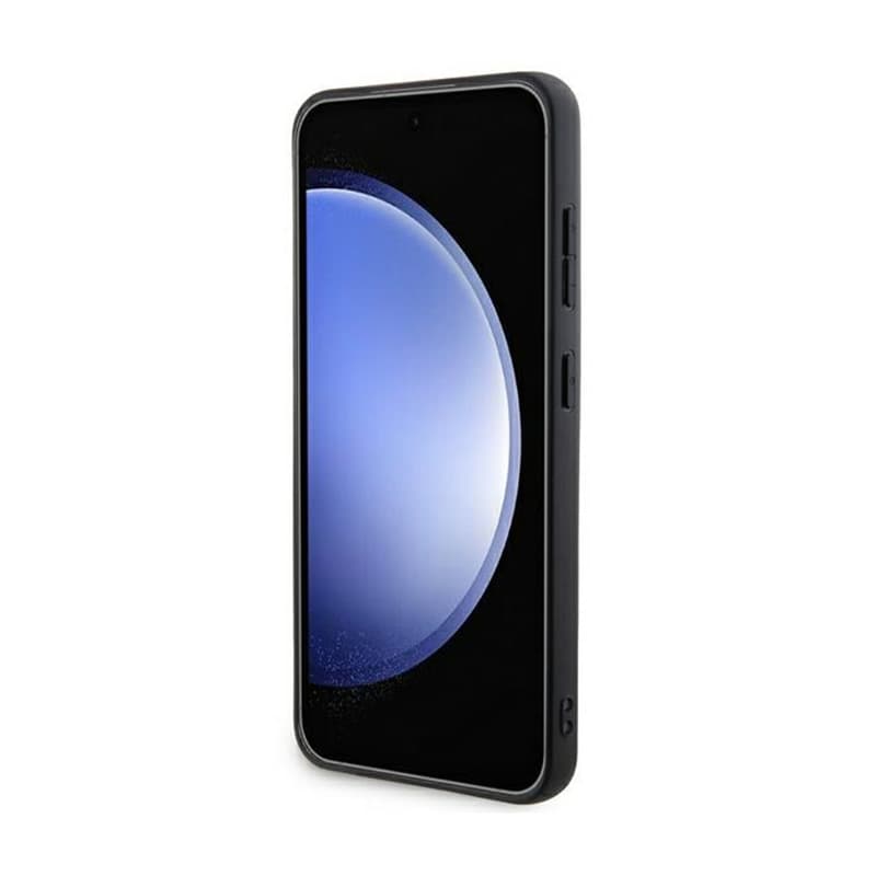 DKNY Leather Mono Stripe & Metal Logo - Samsung Galaxy S24 Case (black) 5