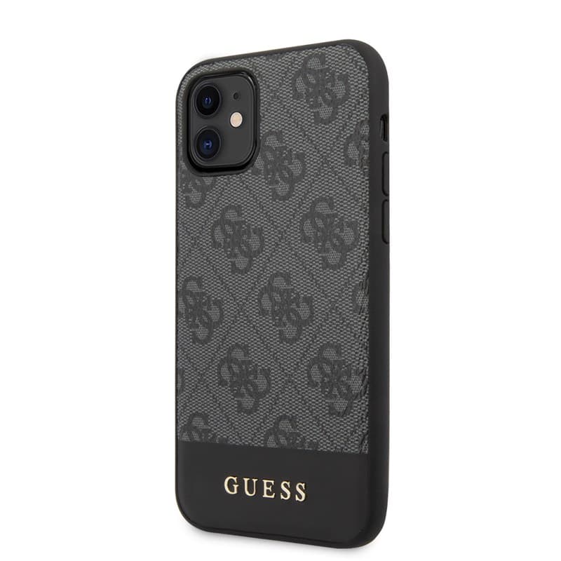 Guess 4G Bottom Stripe Collection - iPhone 11 Case (Gray) 2