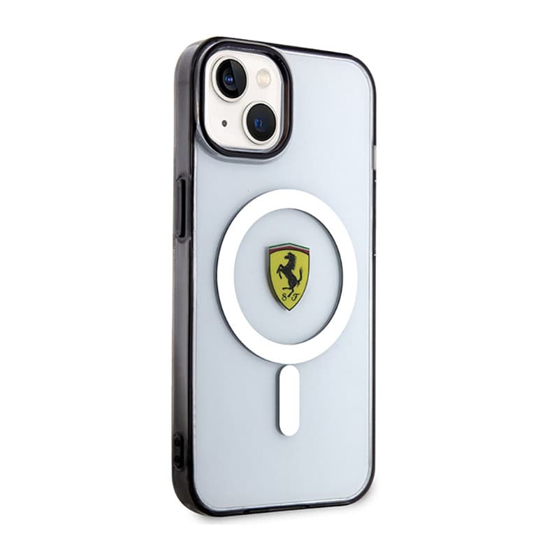 Ferrari Outline Magsafe - Case for iPhone 14 Plus (Transparent) 4