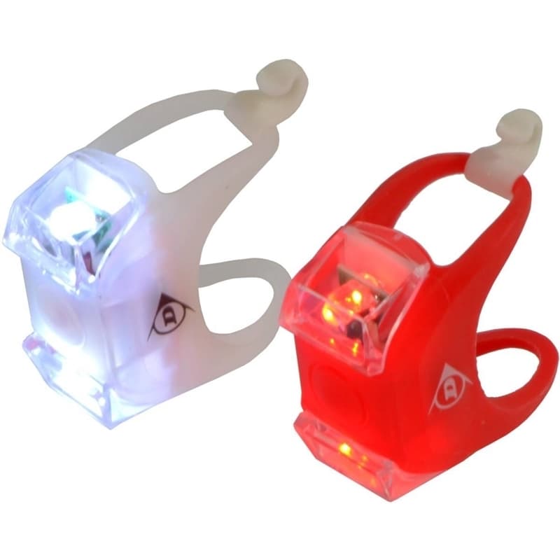Dunlop - Set of silicone LED bicycle lamps front and rear 1