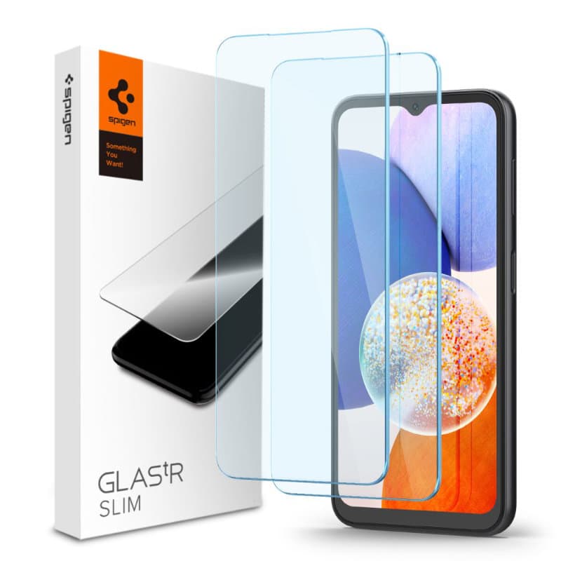 Spigen Glas.TR Slim 2-Pack - Tempered glass for Samsung Galaxy A14 5G