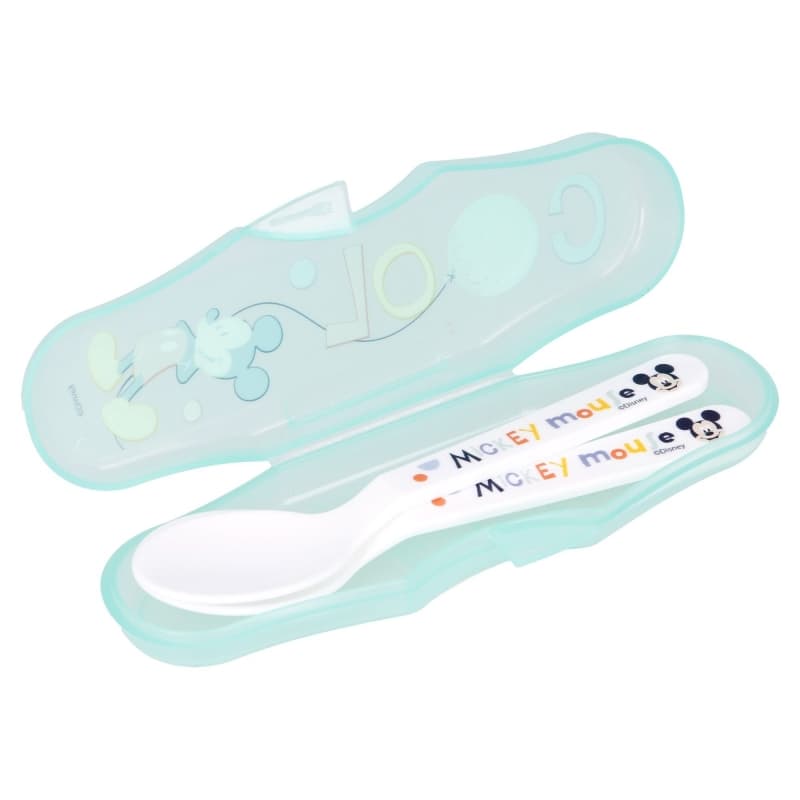 Mickey Mouse - 2 spoon for feeding + case (Cool) 2