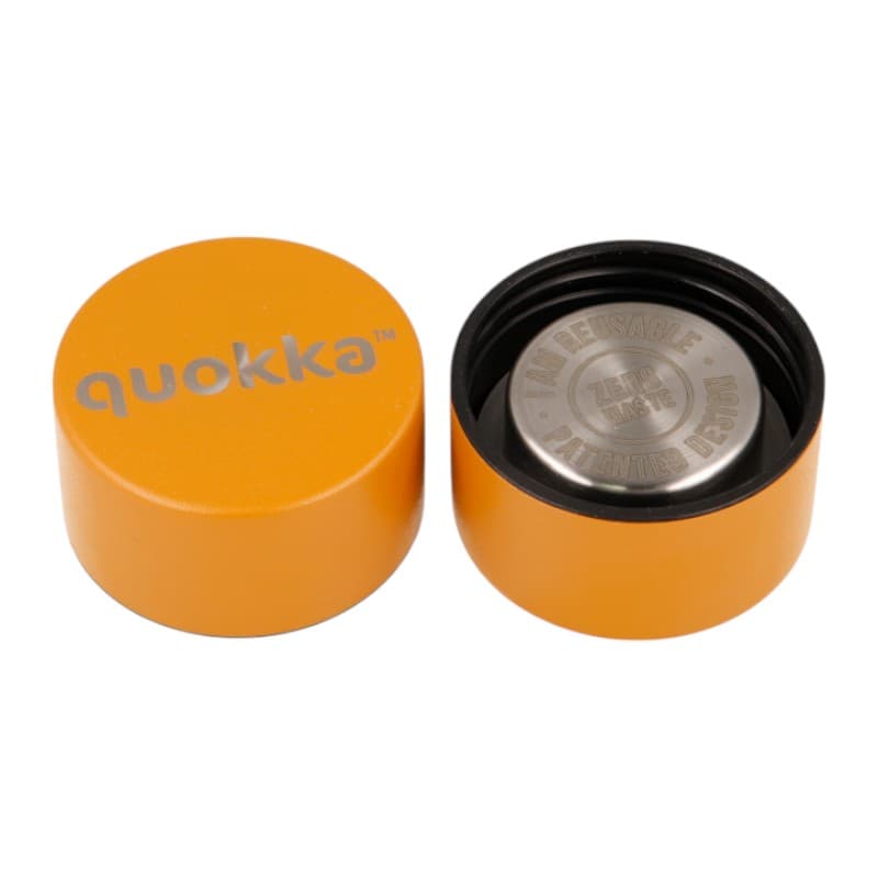 Quokka Solid With Strap - 510ml Stainless Steel Thermos Bottle with Strap (Mustard) 4