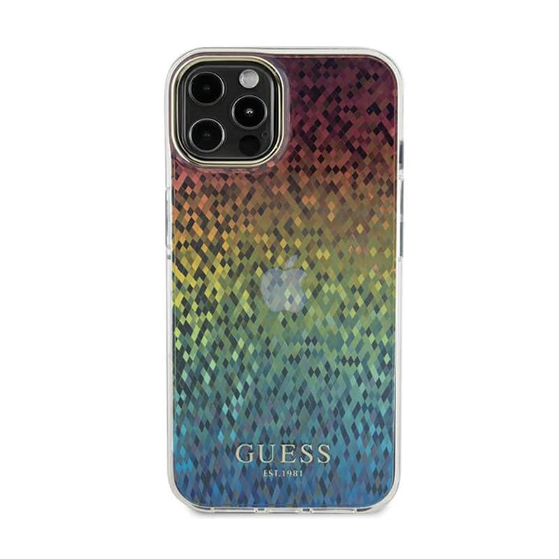 Guess IML Faceted Mirror Disco Iridescent - Case for iPhone 13 Pro (Iridescent) 3