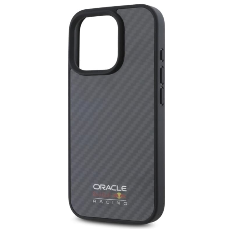 Red Bull Carbon Fiber Shiny Logo MagSafe - iPhone 16 Pro Max Case (Black) 6