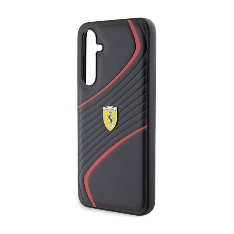 Ferrari Twist Metal Logo - Samsung Galaxy S23 FE Case (black) 5