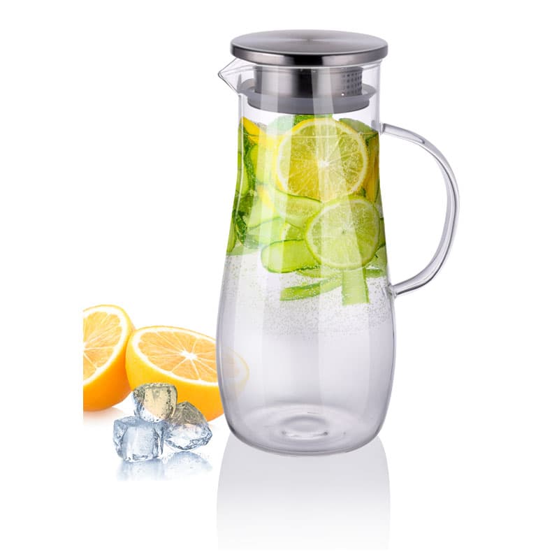 Alpina - Carafe with handle in borosilicate glass 1.4 l 2