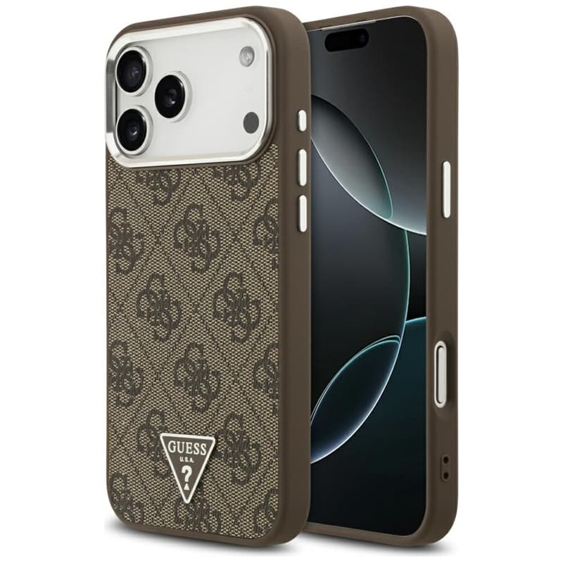 Guess 4G Triangle Logo MagSafe - Case iPhone 17 Pro Max (brown) 1