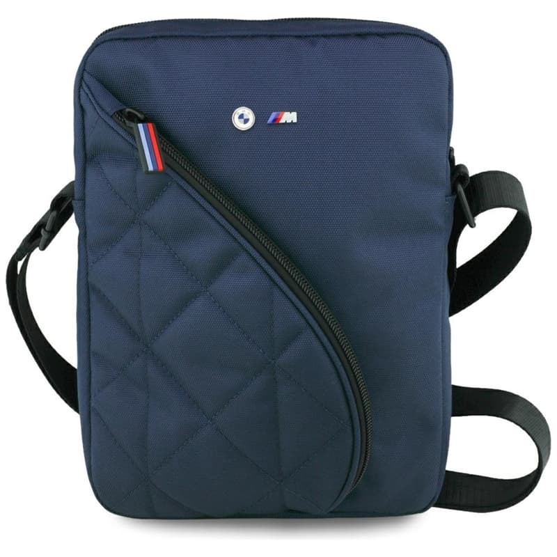 BMW Nylon Pockets & Metal Logo - 10" Tablet Bag (Navy Blue) 1